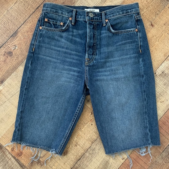 GRLFRND Beverly Denim Jean Shorts Distressed Won't Back Down - Picture 2 of 5